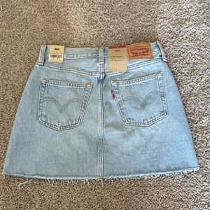 NWT Levi's Women's Sky Blue Denim Mini Skirt